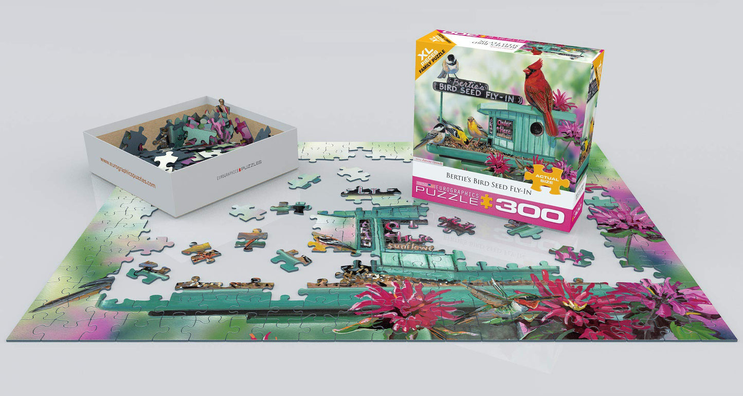 EuroGraphics Bertie's Bird Seed Fly-In – 300-Piece Puzzle