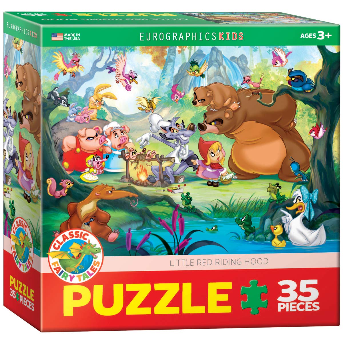 EuroGraphics Little Red Riding Hood 100-Piece Puzzle – Made in USA
