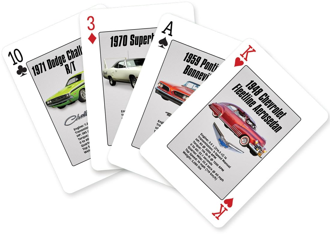 EuroGraphics PLAYNG MUSCLE CARDS - American Muscle Cars Playing Cards