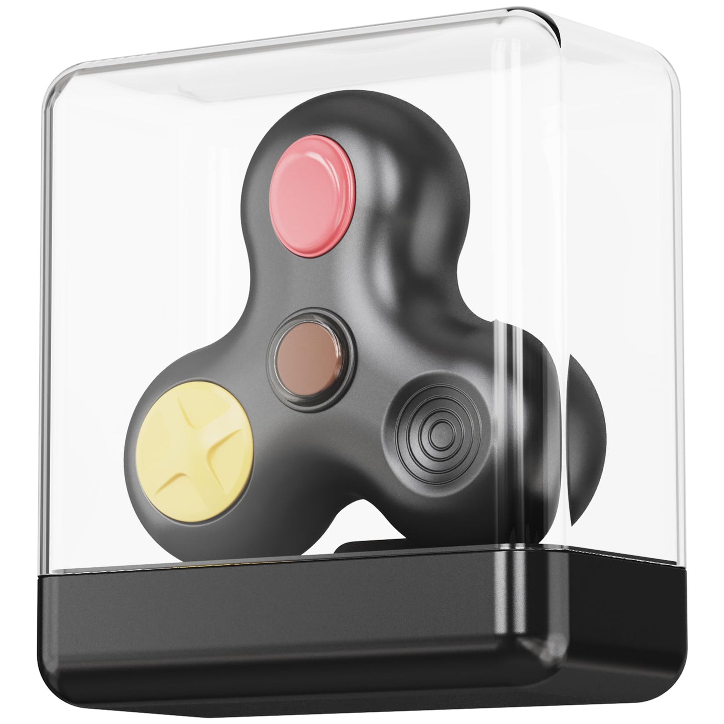 Evnojy Infinite Cube – Fidget Blocks for Adults (Spin Black)
