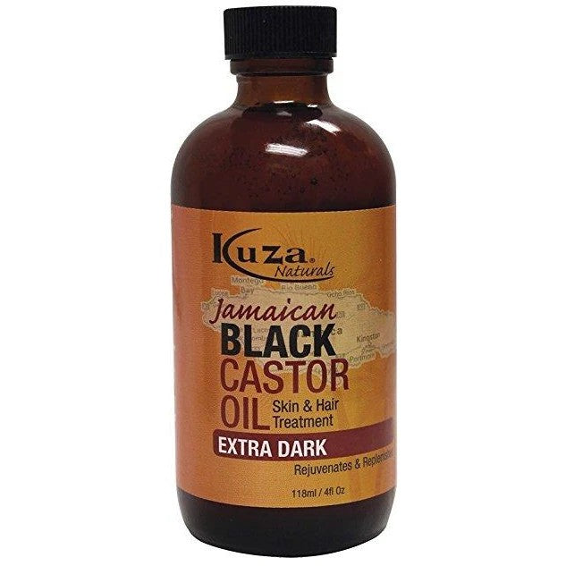 Kuza Naturals Jamaican Black Castor Oil Extra Dark for Hair Growth, Scalp Health & Stronger Hair 118ml/3.99 oz