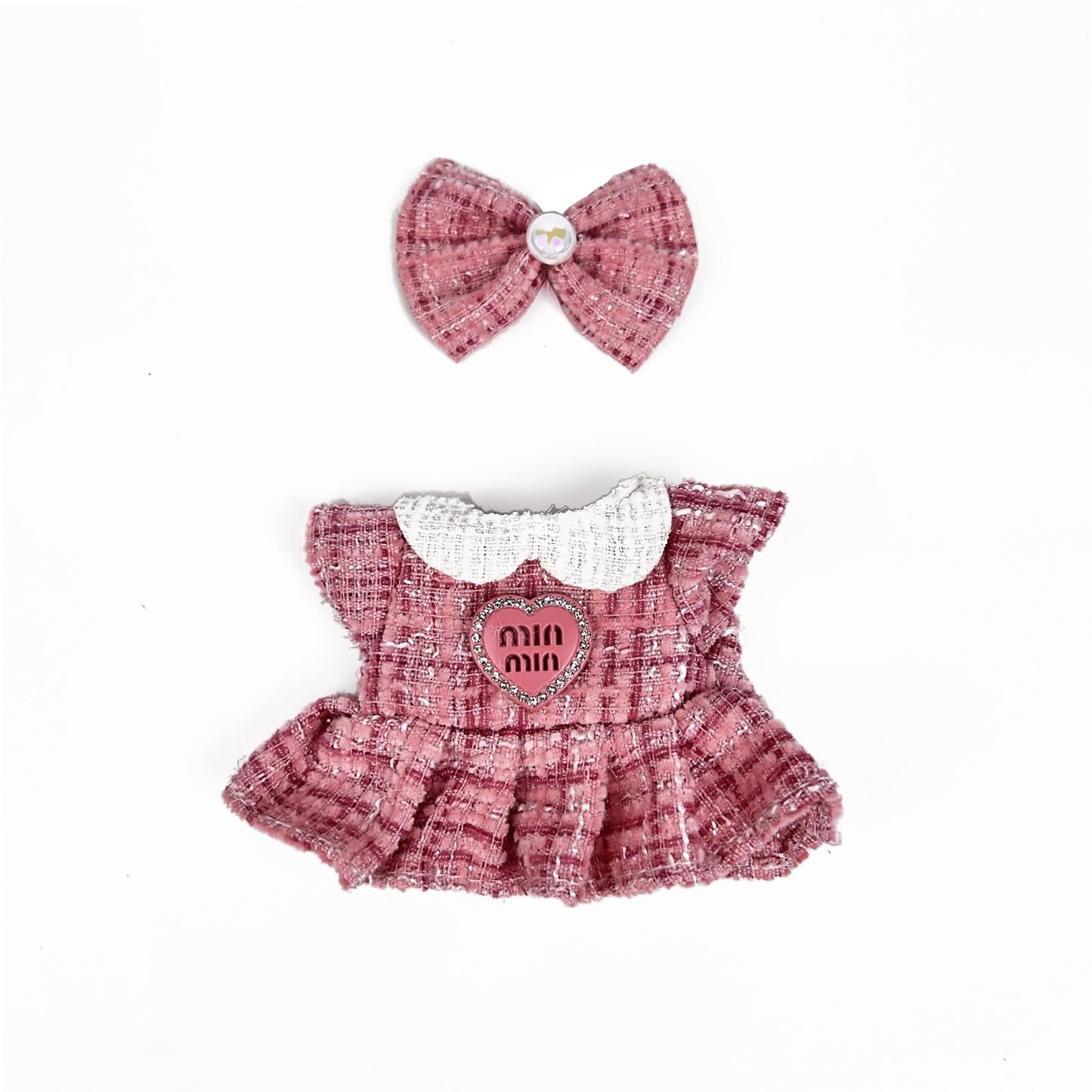 Eyancotoi Style 19: 17cm Doll Clothes with Hair Clip & Skirt