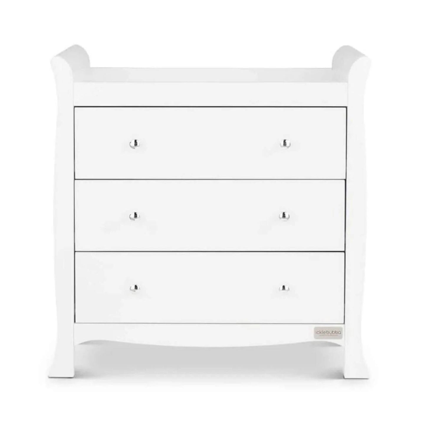 Ickle Bubba Snowdon Classic 2 Piece Furniture Set White - Premium Sprung Mattress
