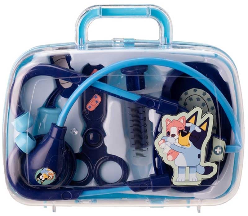 HTI Bluey Medical Case Set, Doctor Role Play Kit with Accessories, Ages 3+