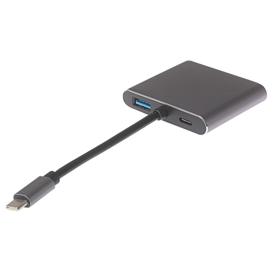 Maplin USB-C Multiport Hub to 2x HDMI 4K@60Hz Ultra HD MST/ USB-C PD / USB-A 3.0