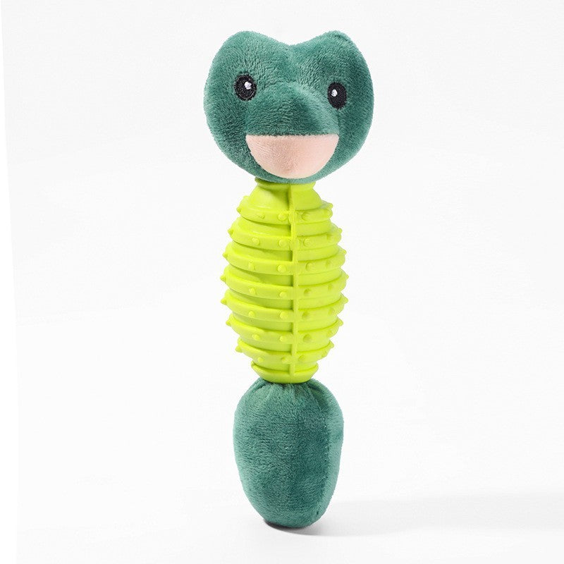 Plush Animal Pet Toy | Interactive TPR & Plush Toy for Dogs & Cats