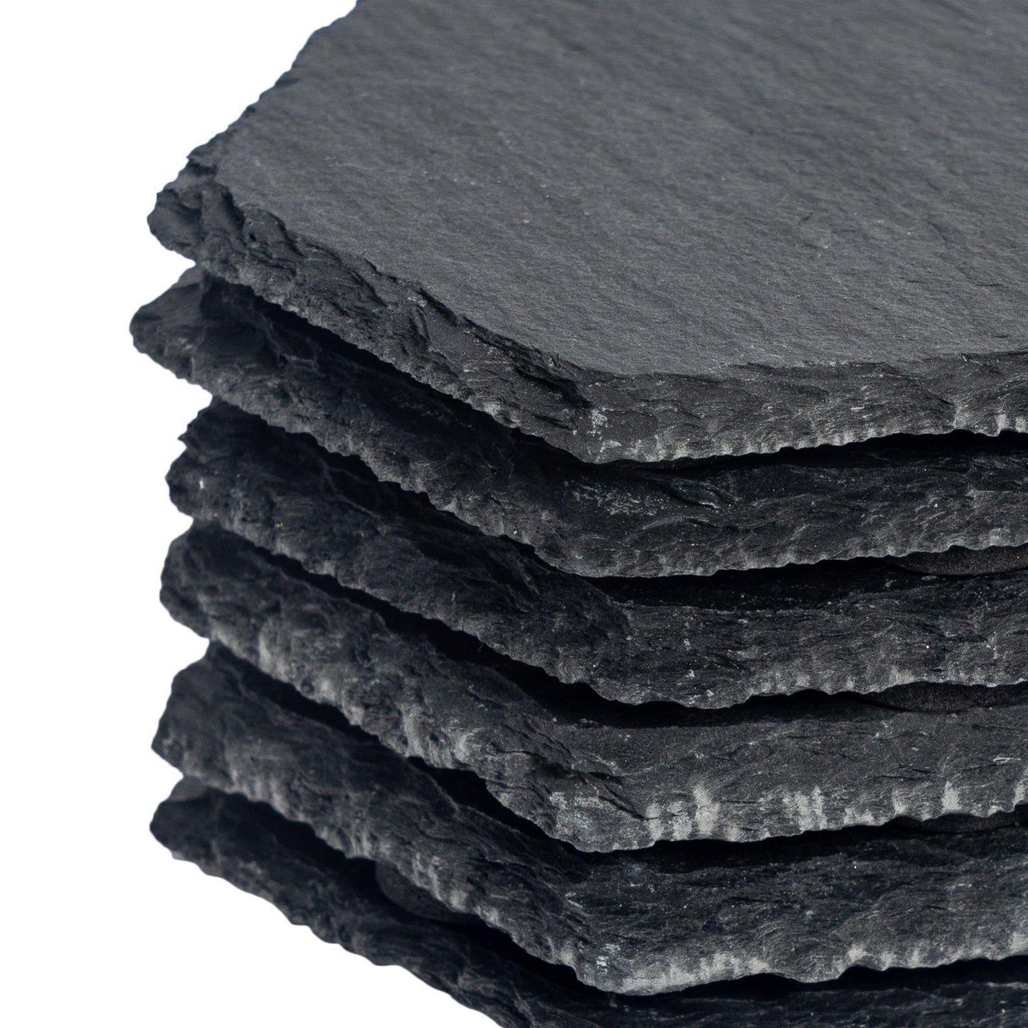 Hexagon Slate Coasters - Pack of Six