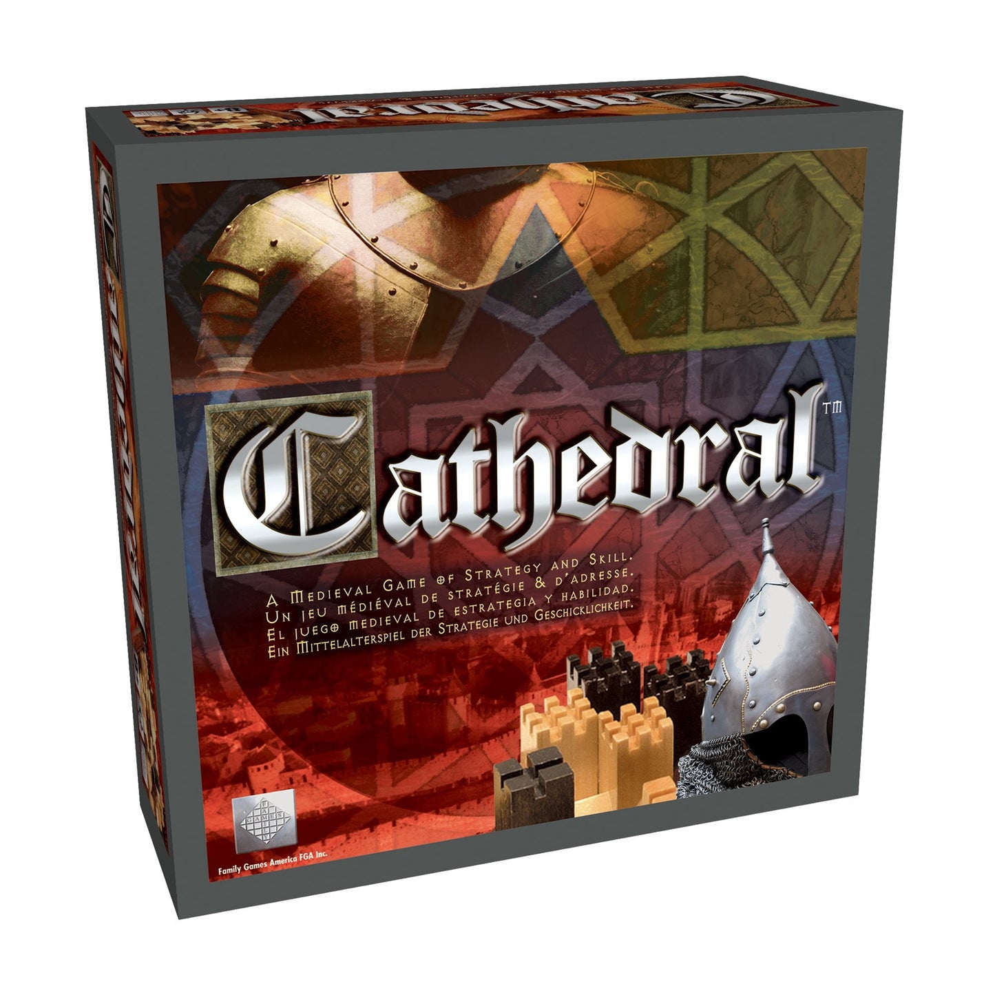 Family Games Cathedral Classic Wood Strategy Board Game – Two-Player