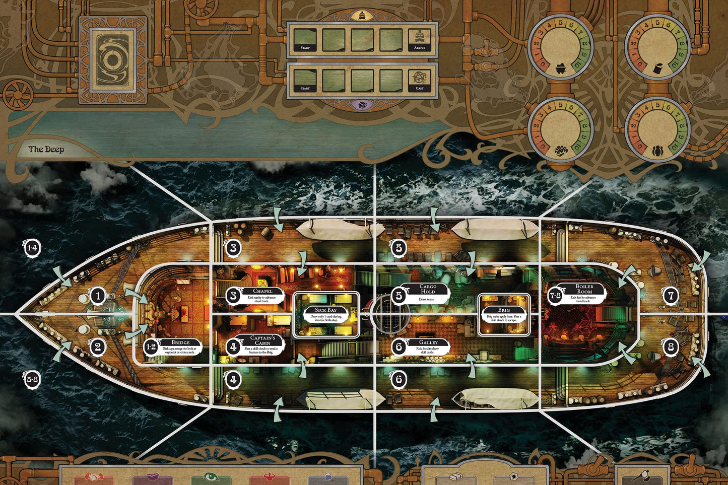 Unfathomable by Fantasy Flight Games – Arkham Horror Files Strategy Game for 3–6 Players