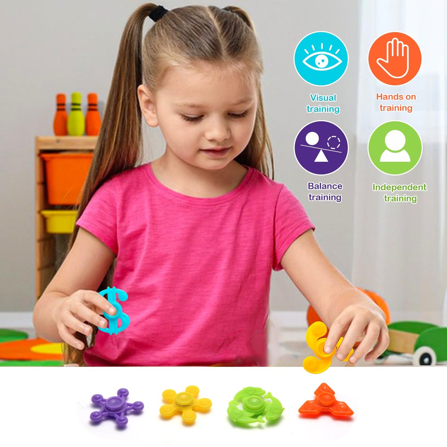 40PCS Fidget Spinners Bulk — Mini Spinner Toys for Kids, Teens & Adults | Party Favors | Faqgyx