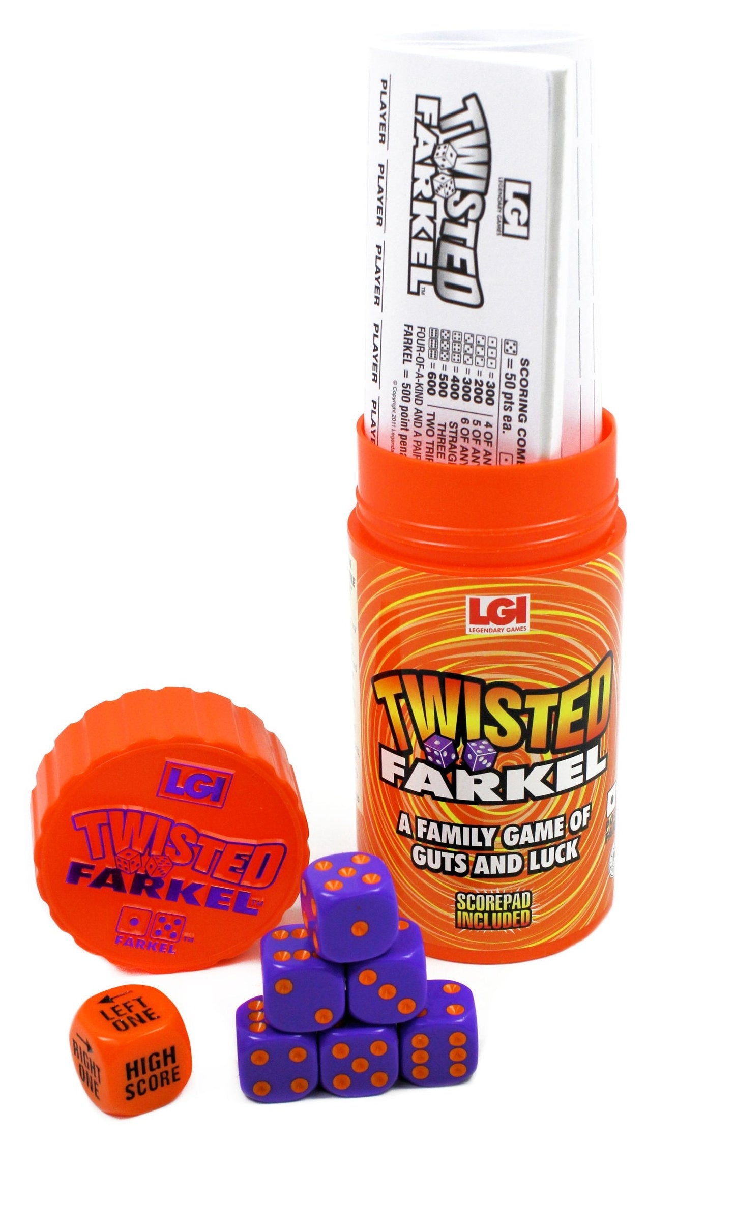Farkel Twisted Dice – Legendary Family & Party Game with Determinator Die