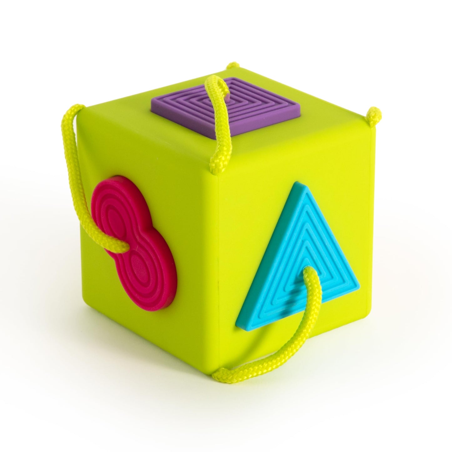 Fat Brain Toys OombeeCube – Travel-Friendly Shape Sorter for Toddlers and Babies