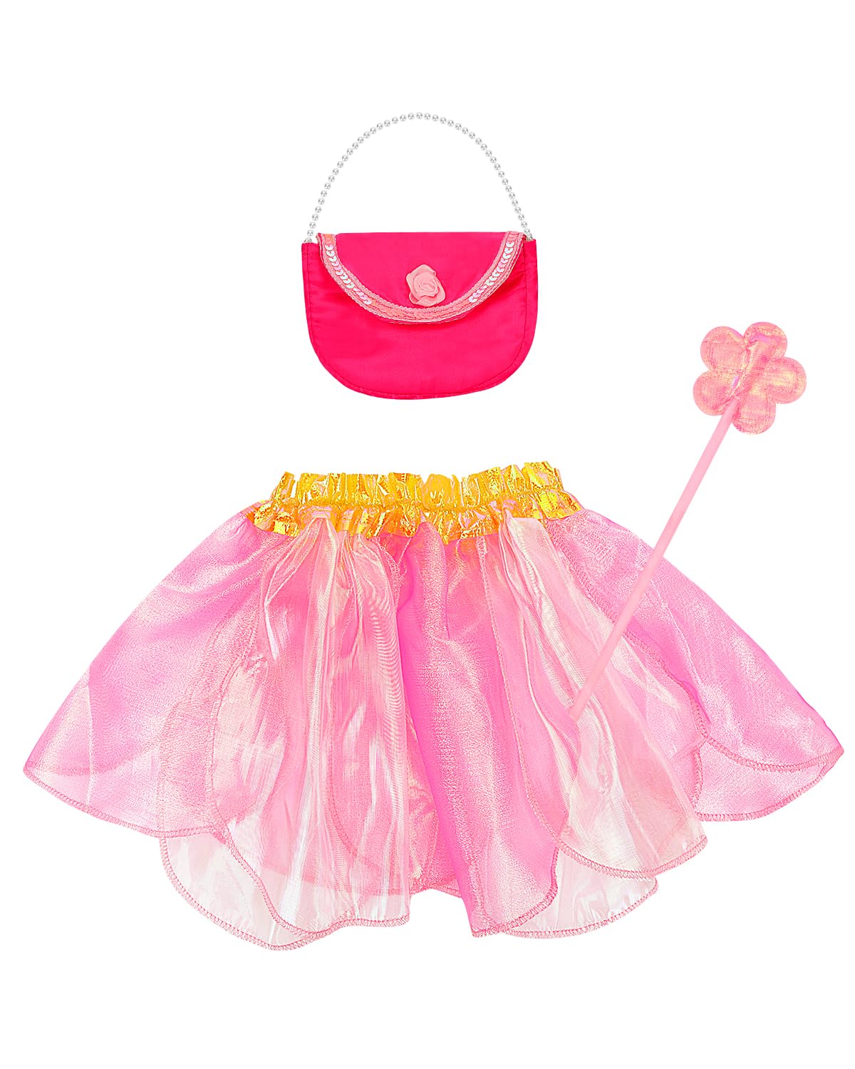Fedio Dress Up Clothes for Little Girls – Princess Costumes & Trunk Set (Ages 3-6)