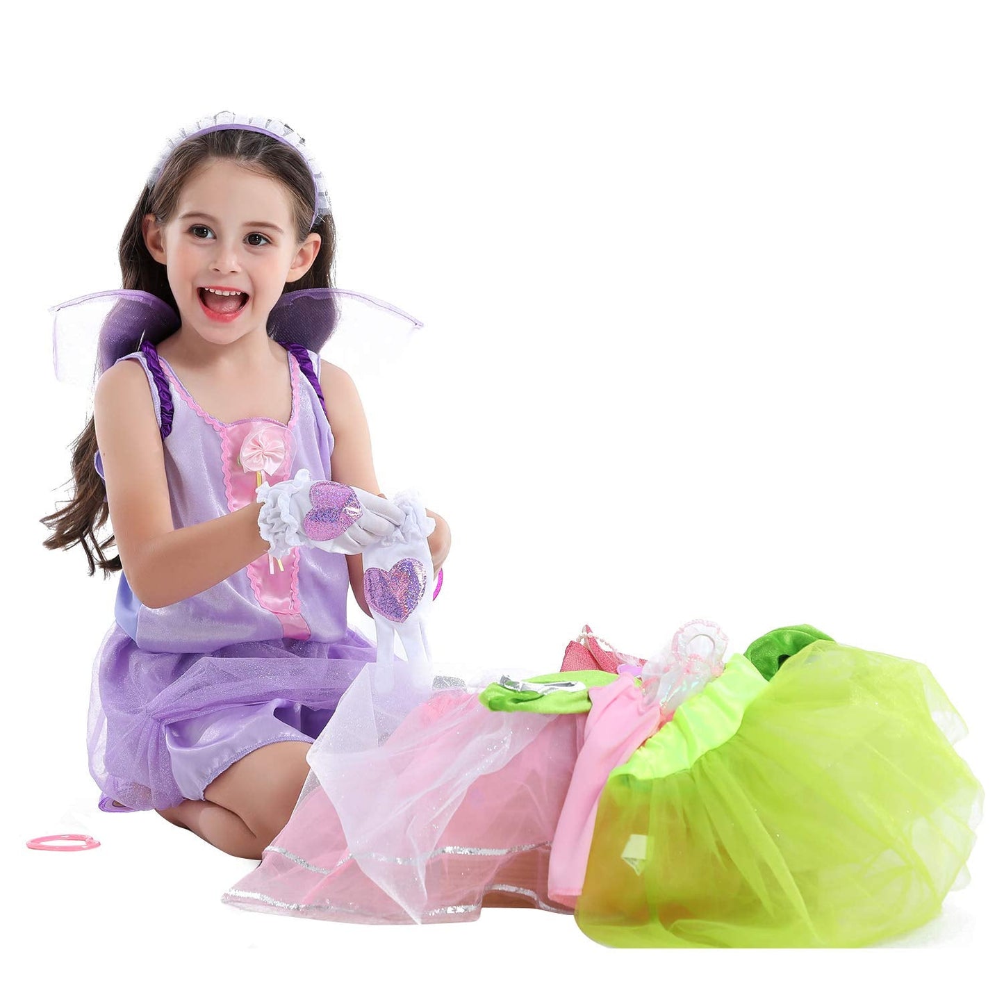Fedio Dress Up Clothes for Little Girls – Princess Trunk Set for Ages 3–6