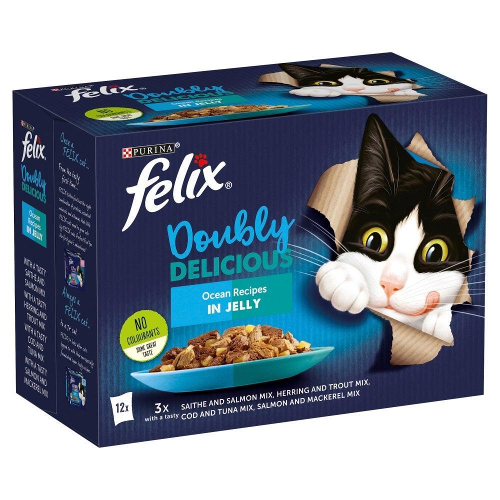 Felix Pouch As Good As It Looks Doubly Delicious Ocean Recipes in Jelly 12 x 100g