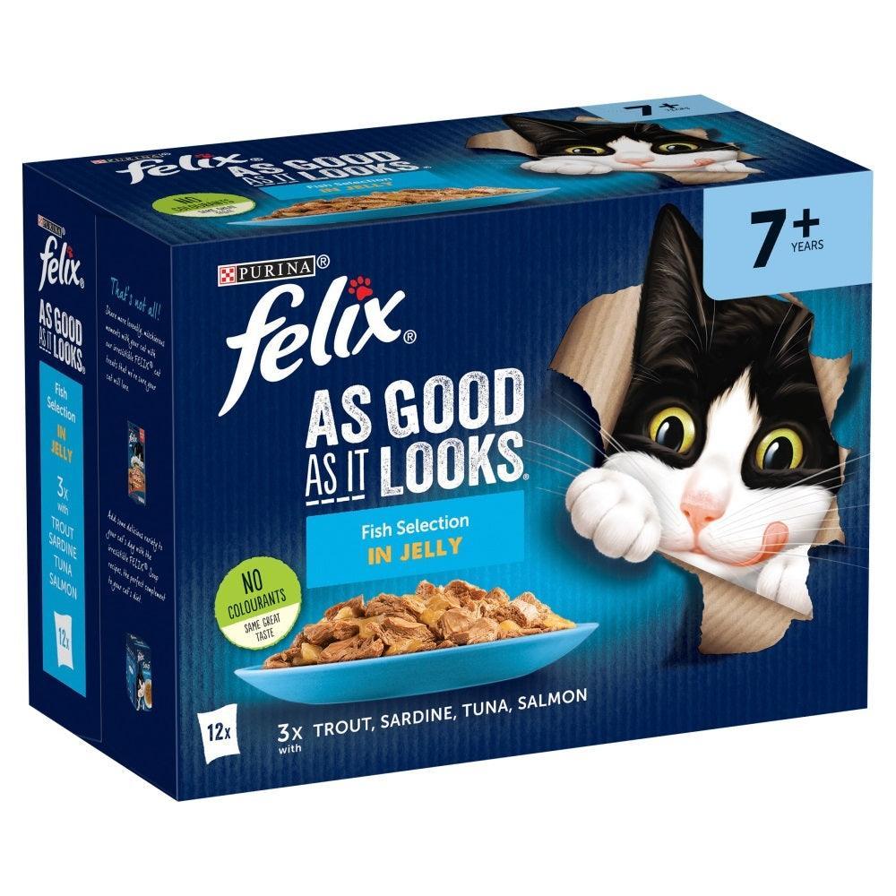 Felix Pouch As Good As It Looks Senior Fish in Jelly 12 x 100g