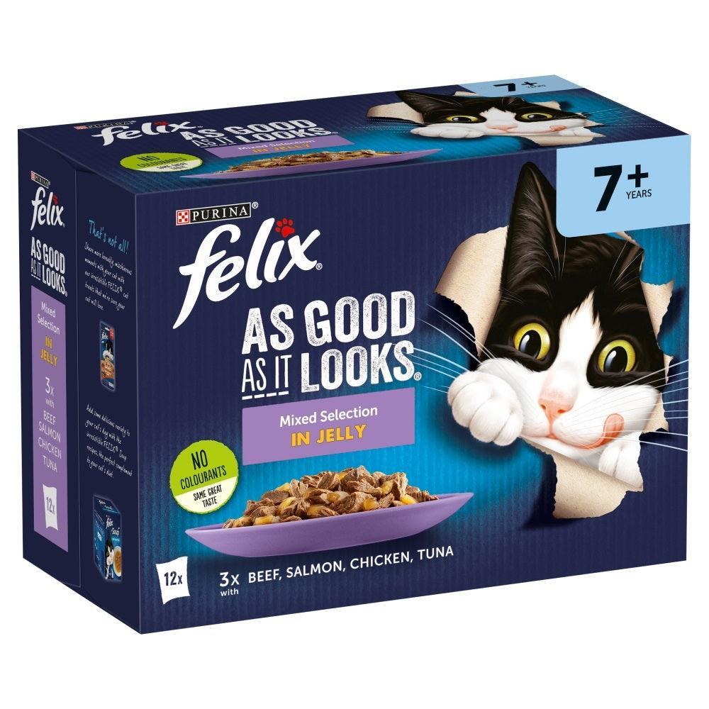 Felix Pouch As Good As It Looks Senior Mixed Selection in Jelly 12 x 100g