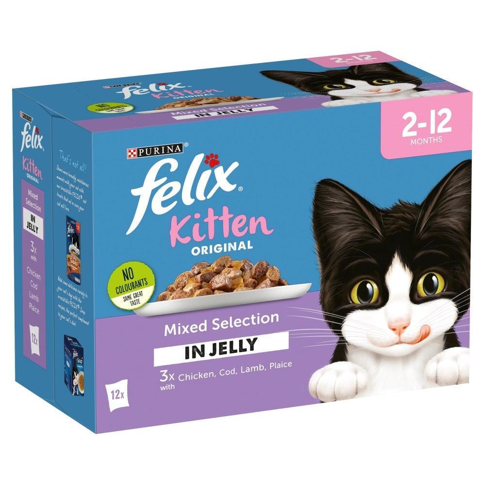 Felix Pouch Kitten Mixed Selection (Chicken) in Jelly 12 x 100g