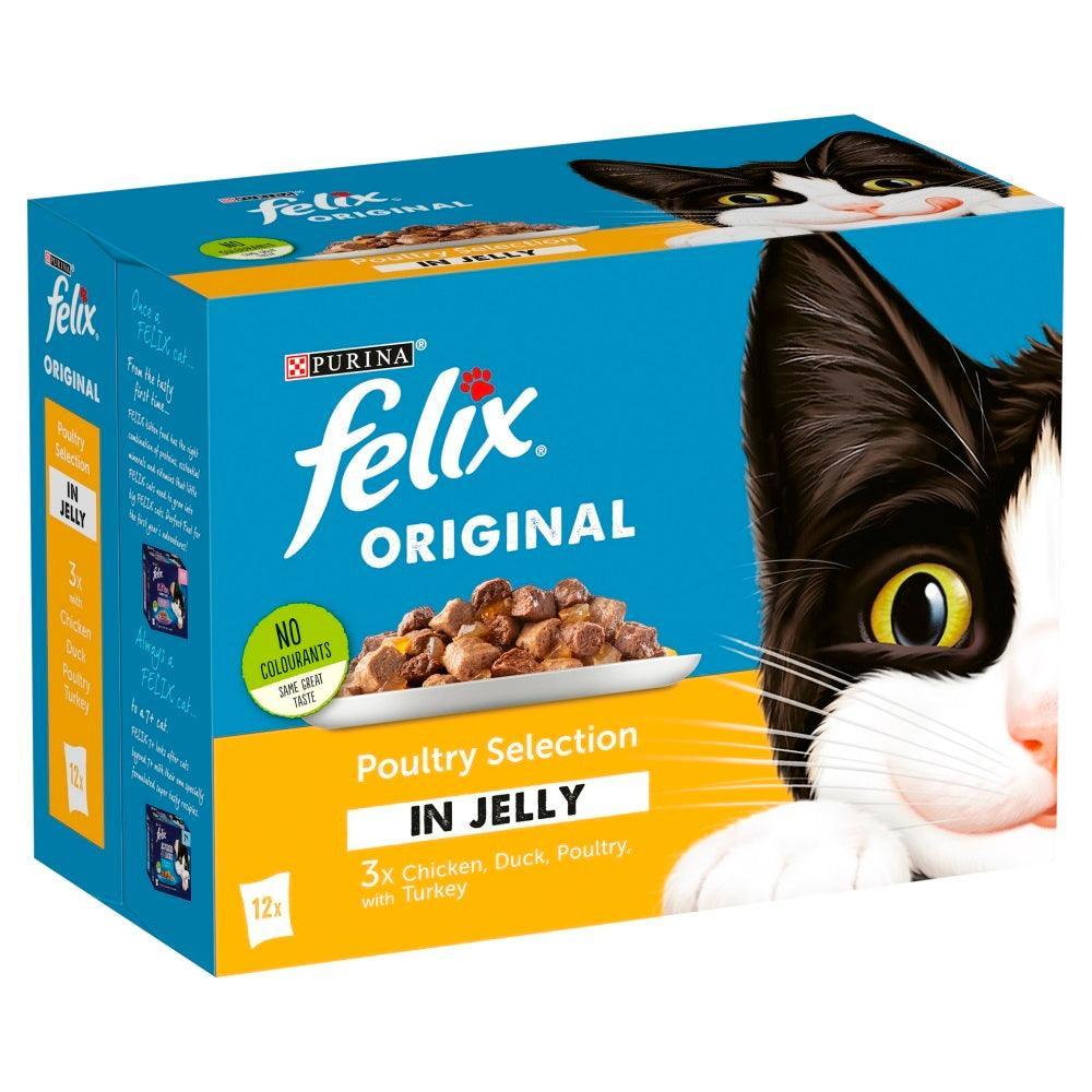 Felix Pouch Poultry Selection in Jelly 12 x 100g