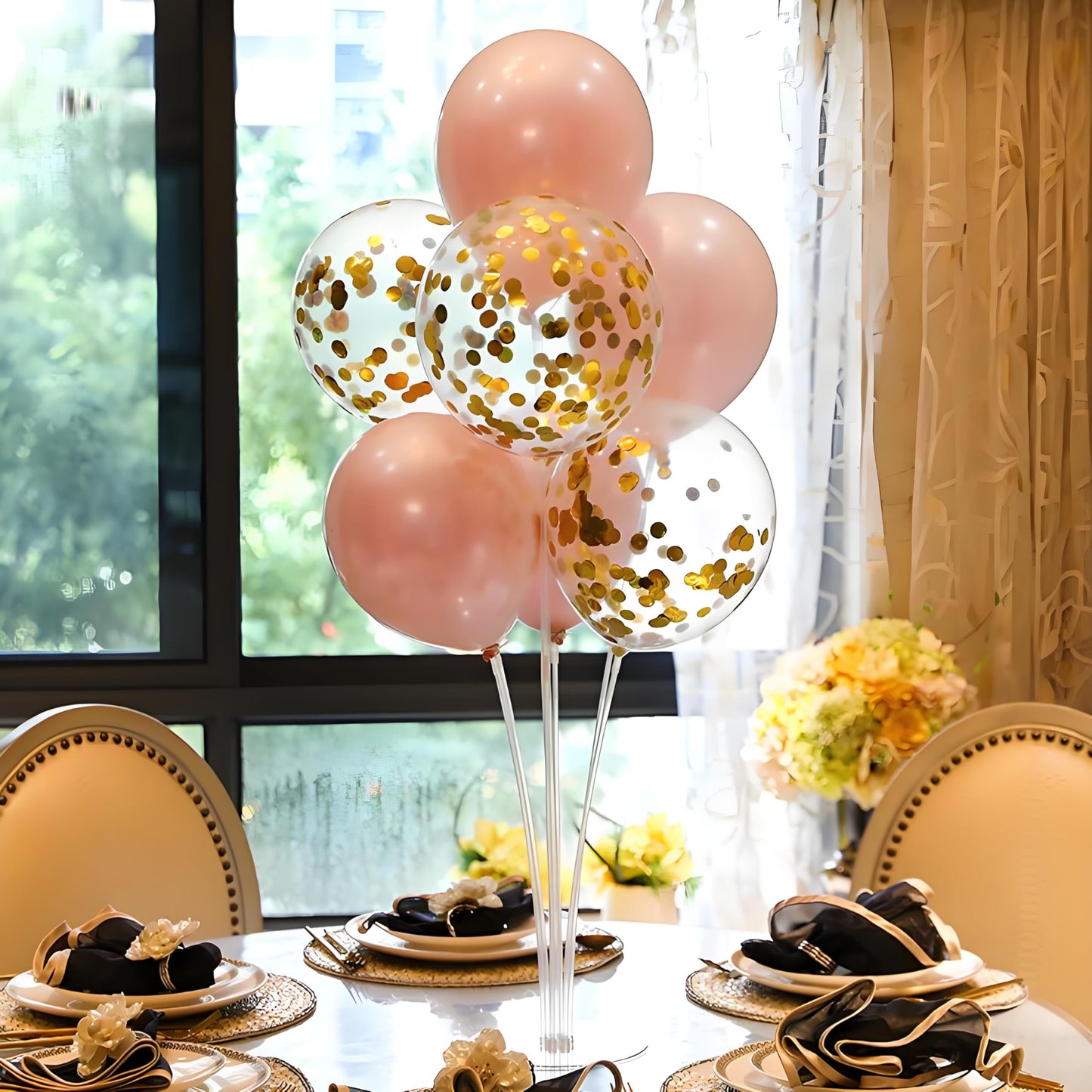Fenxyo 8-Set Balloon Stand Kit – Easy Table Centerpieces for Any Celebration