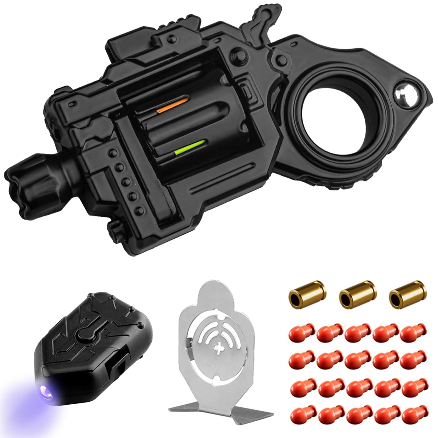 Fidgetgun Premium Metal Spinner Gun for Adults – Silent Stress Relief & Focus (Black, Medium)