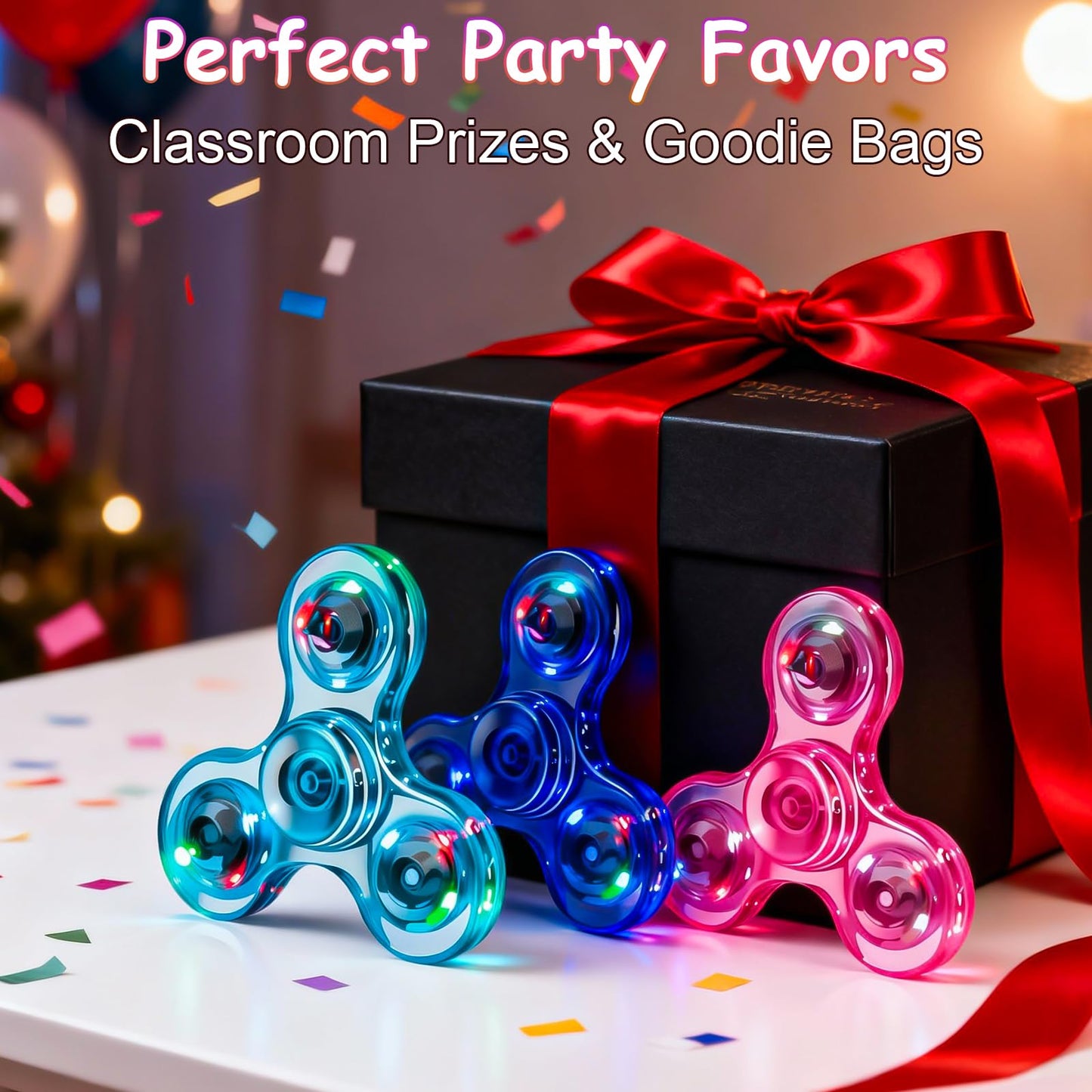 Figrol Fidget Toys 3 Pack – Light-Up Spinner for Stress Relief & Focus