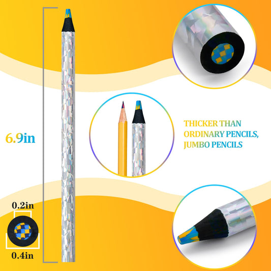 FilmHOO 12 Rainbow Colored Pencils – Easter Basket Stuffers & Arts & Crafts for Kids & Teens