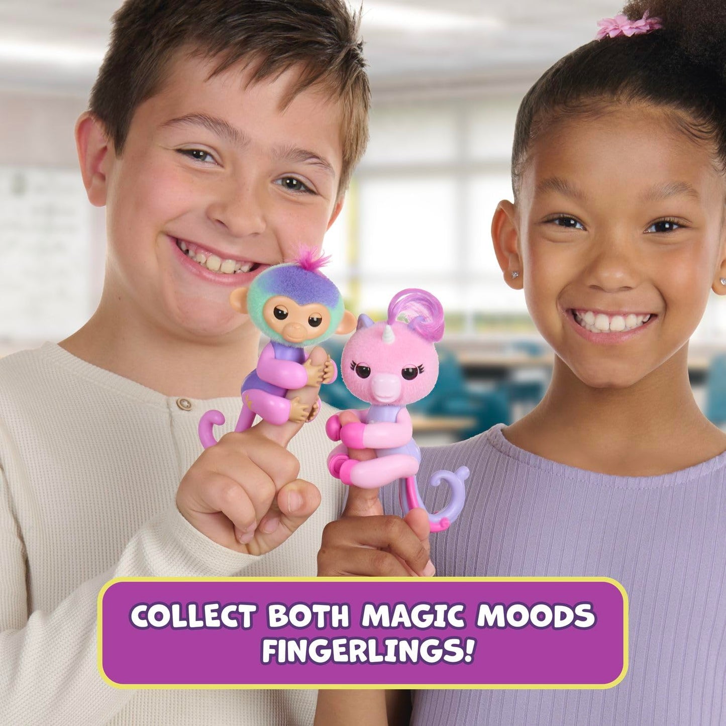 Fingerlings Magic Moods Mimi Pink Unicorn – Mood Reading, Fortune Telling, 70+ Sounds (Ages 5+)