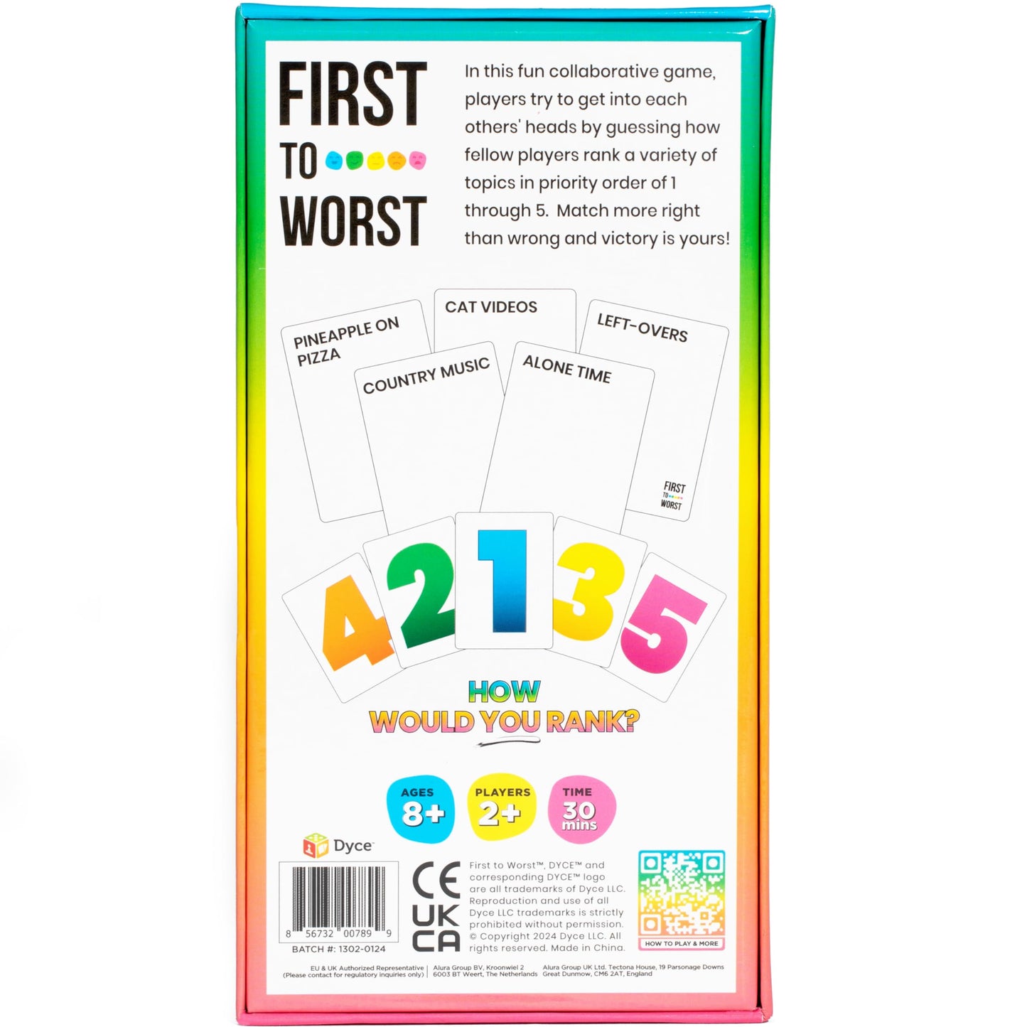 FIRST TO WORST Party Game + After Dark Set – Hilarious Ranking & Guessing Card Game for Friends & Family