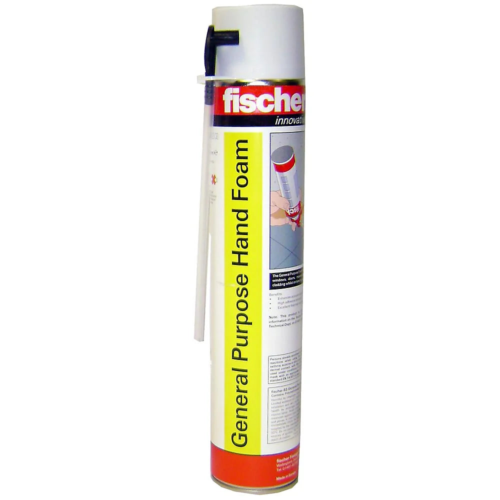 Fischer General Purpose Hand Foam, Expiry date 11/25, New but scruffy tube