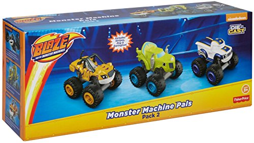 Fisher-Price Blaze & The Monster Machines 3-Pack Die-Cast Pack #2 – Darington, Stripes & Zeg