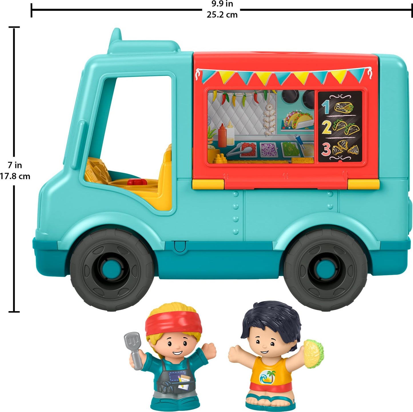 Fisher-Price Little People Musical Food Truck – Serve It Up Toddler Pretend Play