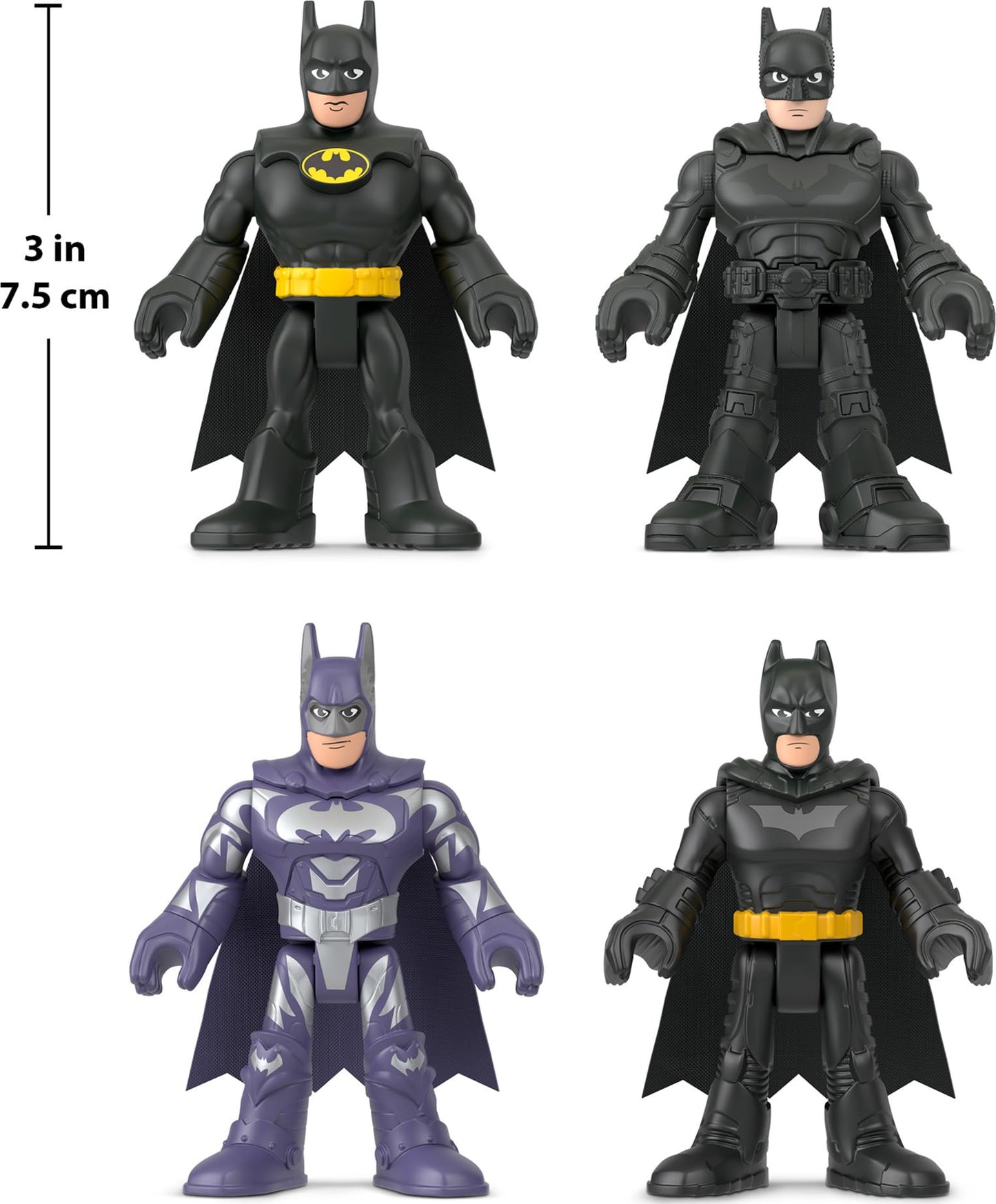 Fisher-Price Imaginext DC Batman 85th Anniversary 4-Pack – Poseable Movie Figures for Ages 3+