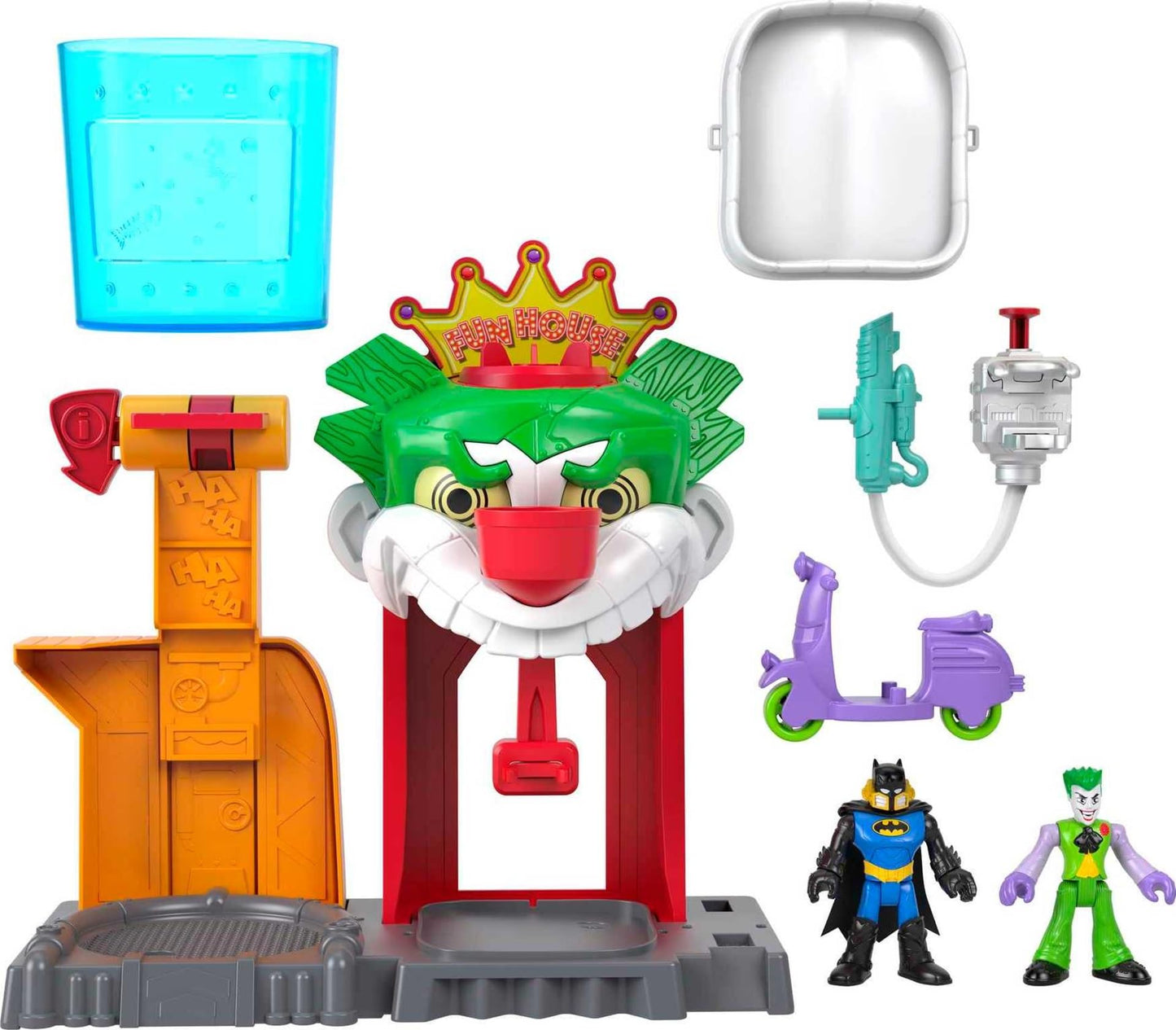 Fisher-Price Imaginext DC Super Friends Batman Color Changers Joker Funhouse Playset | Pretend Play for Ages 3–8