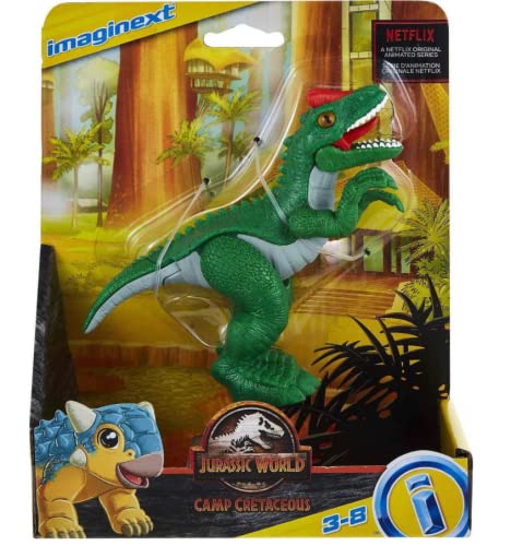 Fisher-Price Imaginext Jurassic World Camp Cretaceous Allosaurus – Dino Figure for Imaginative Play