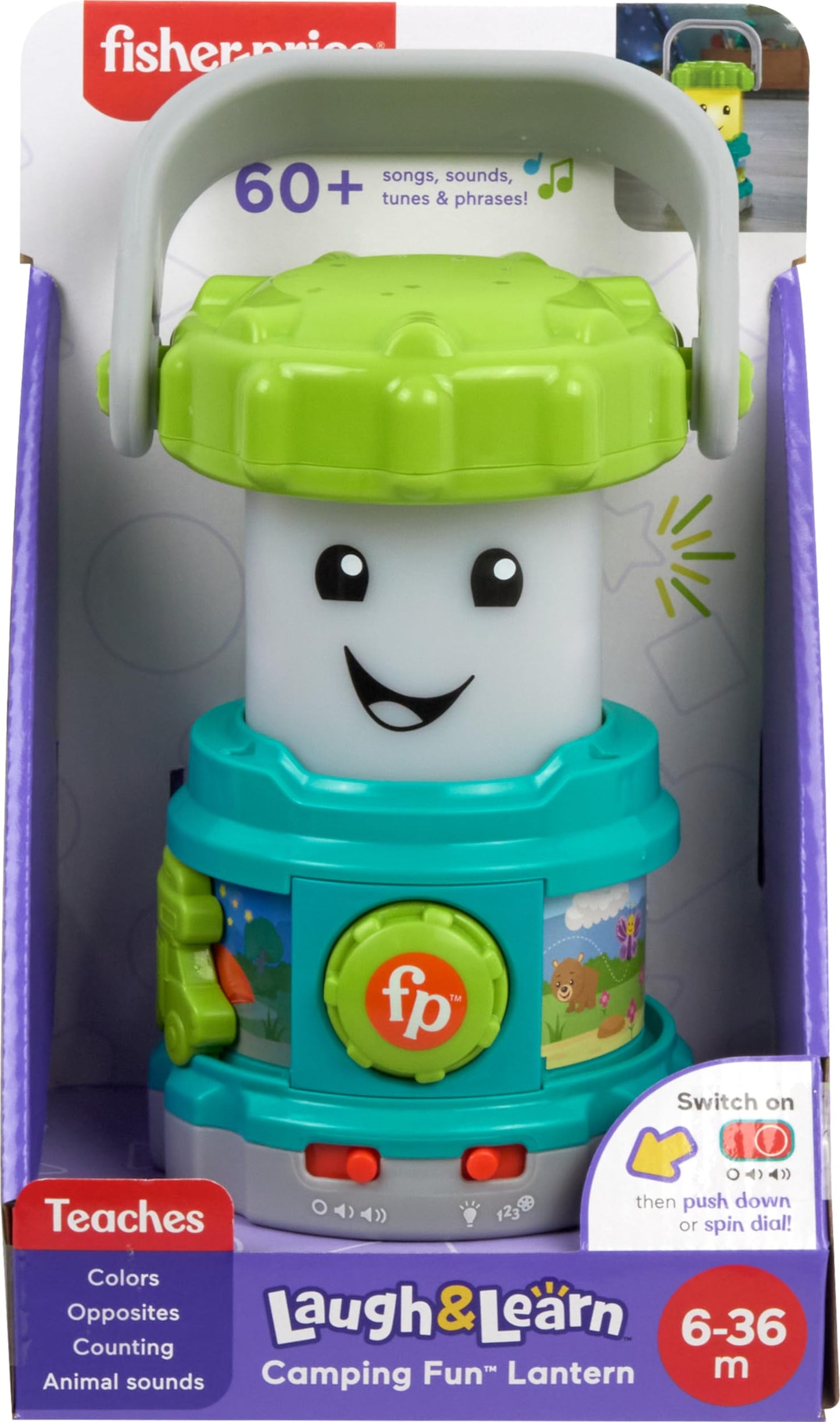 Fisher-Price Laugh and Learn Camping Fun Lantern – Baby Toy for Ages 6+ Months