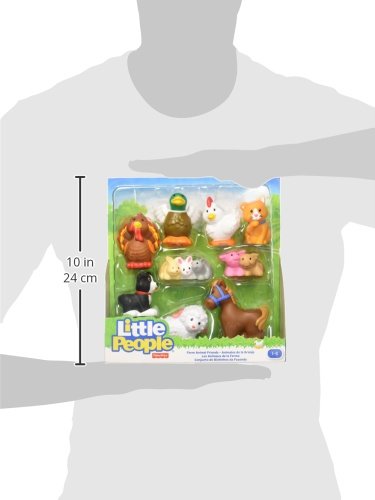 Fisher-Price Little People Farm Animal Friends: 9 Animal Figures for Kid-Sized Play