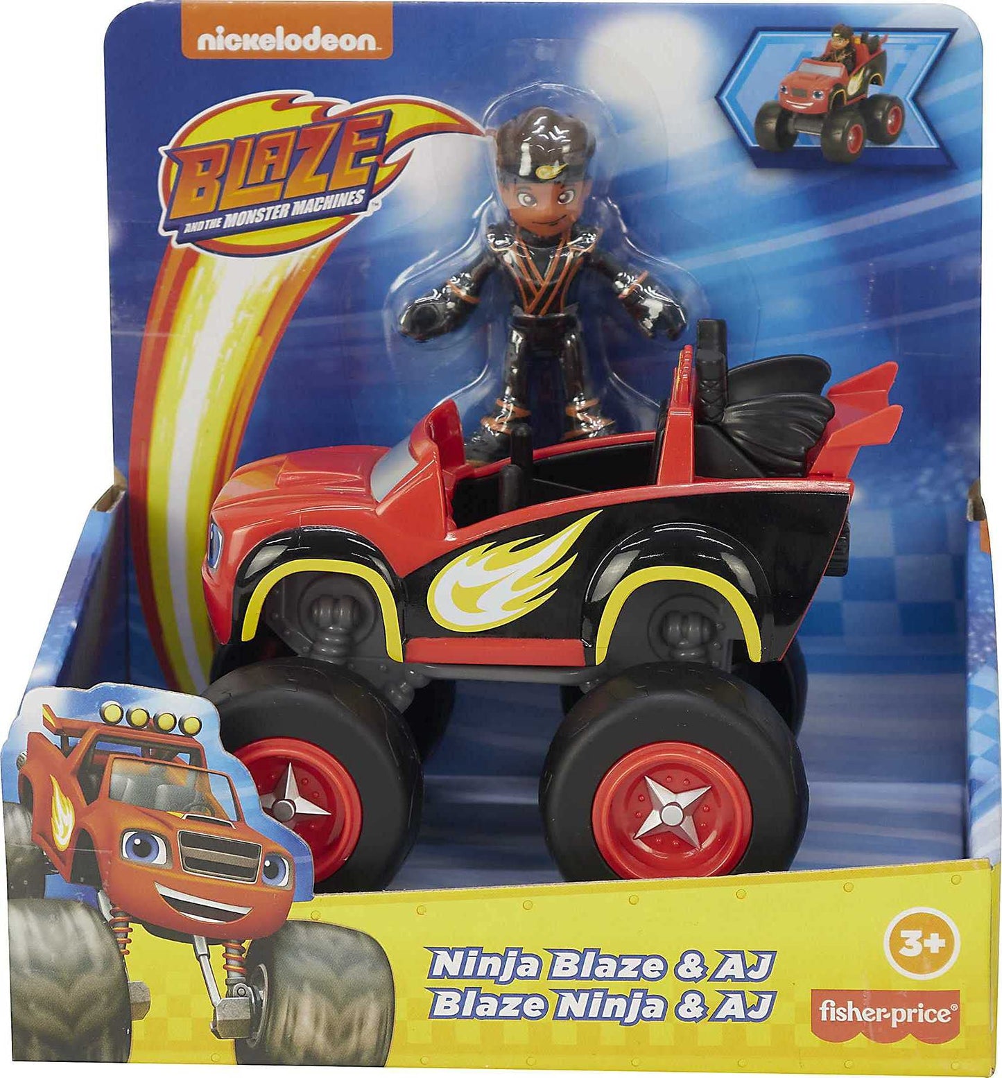 Fisher-Price Blaze & the Monster Machines Ninja AJ Truck & Figure Set — Preschool Racing