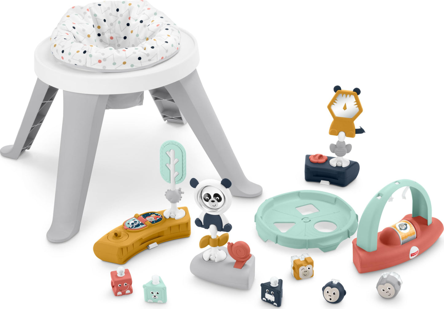 Fisher-Price 3-in-1 Spin & Sort Activity Center for Baby to Toddler – 10+ Activities | Happy Dots