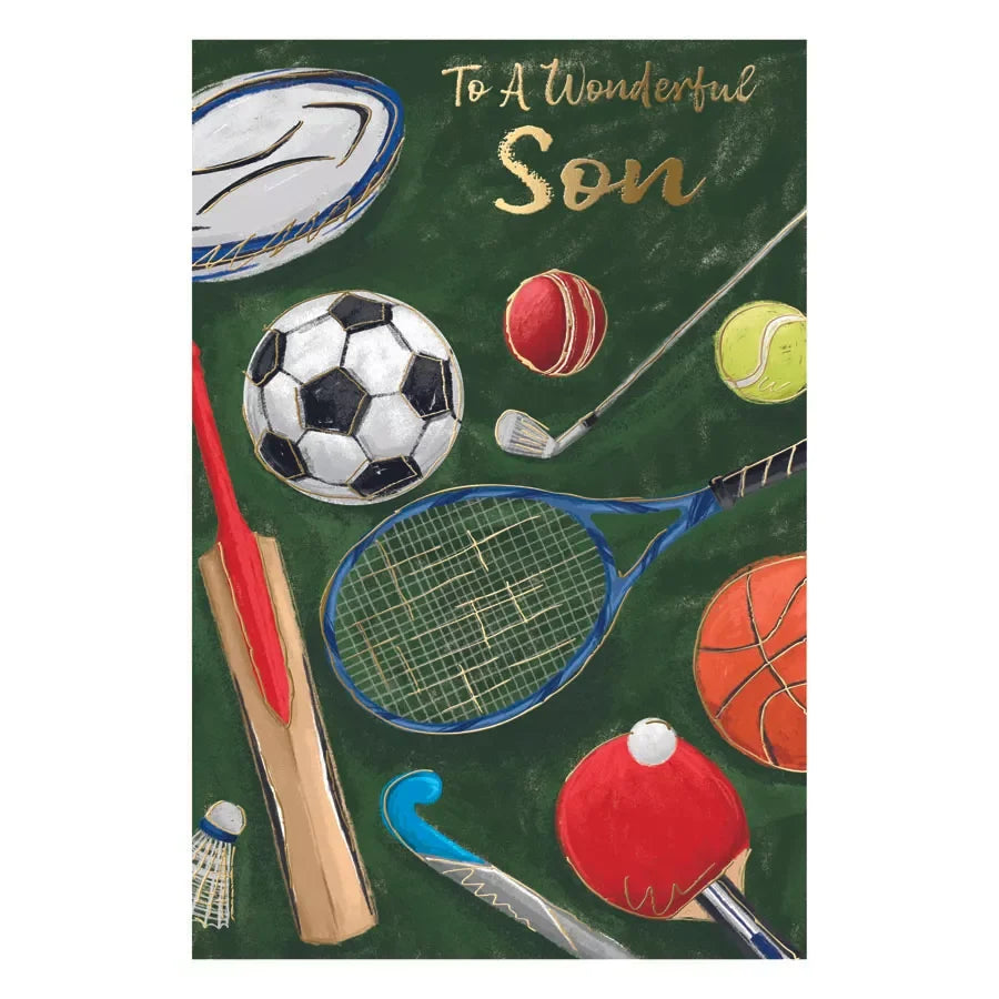 TO A WONDERFULL SON BIRTHDAY CARD