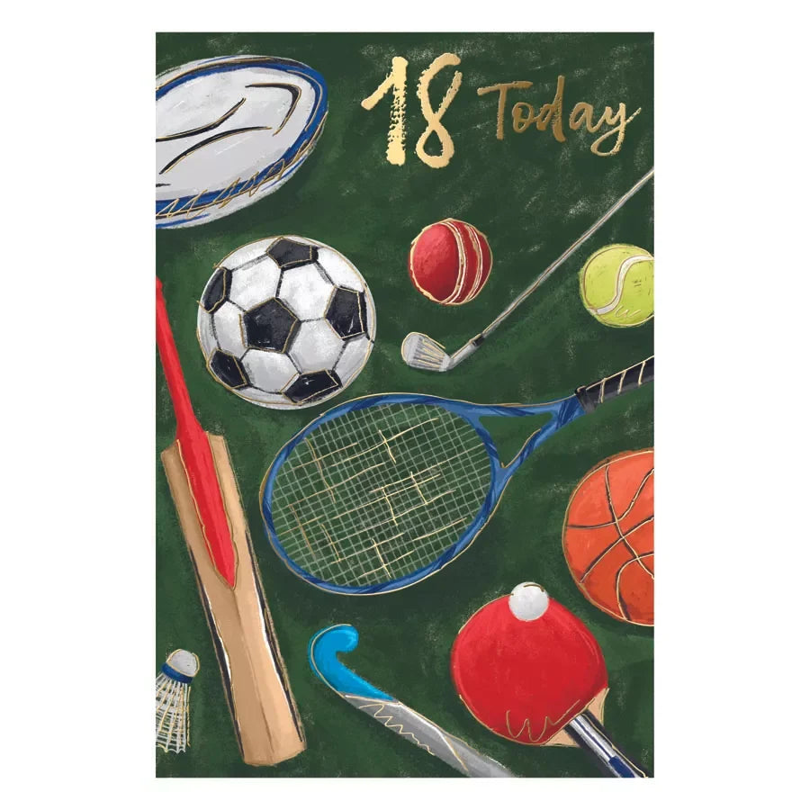 18 today birthday card