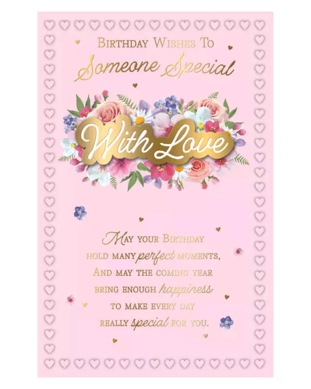 Birthday card Someone Special large 6 page insert