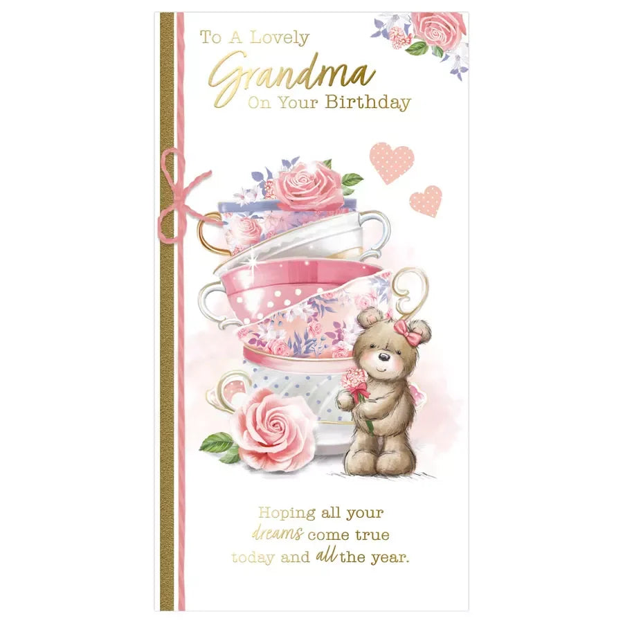 to a lovely grandma on your birthday card