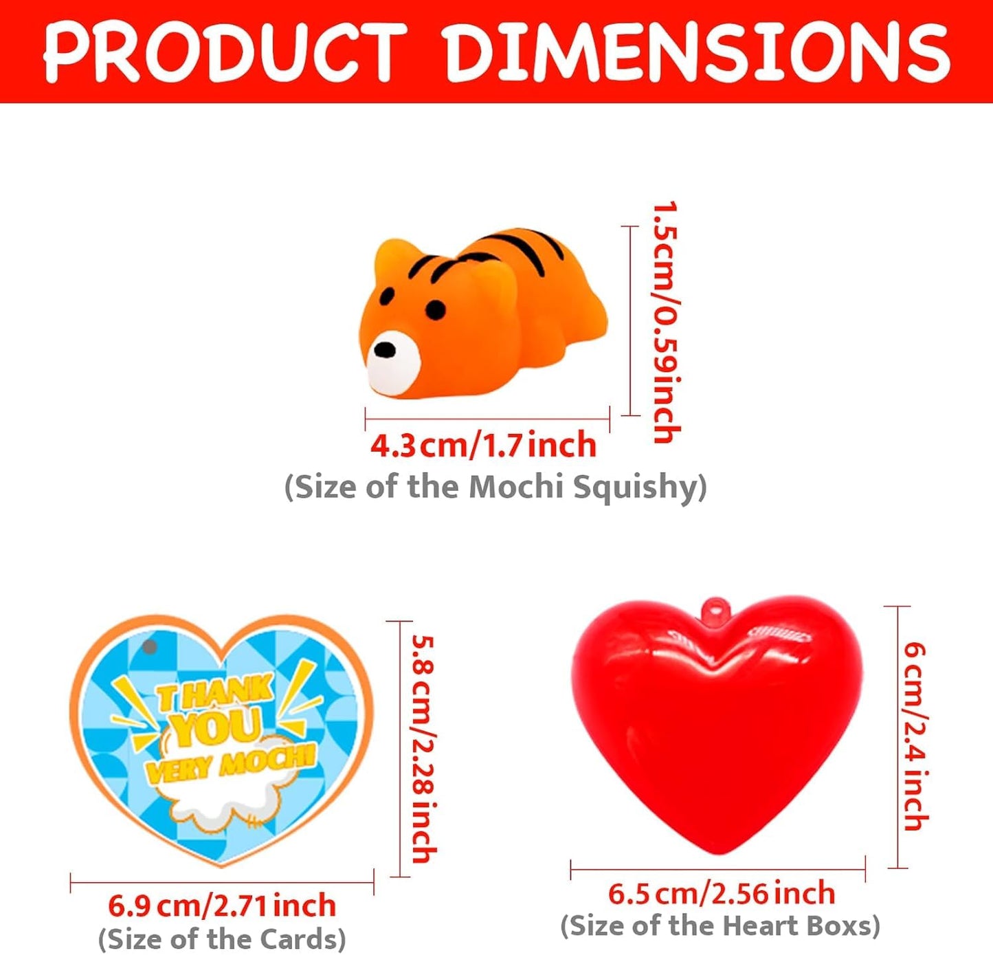 FLYSNK 28 Pack Mochi Squishes Valentines Day Cards for Kids – Classroom Gifts, Exchange Cards & Party Favors