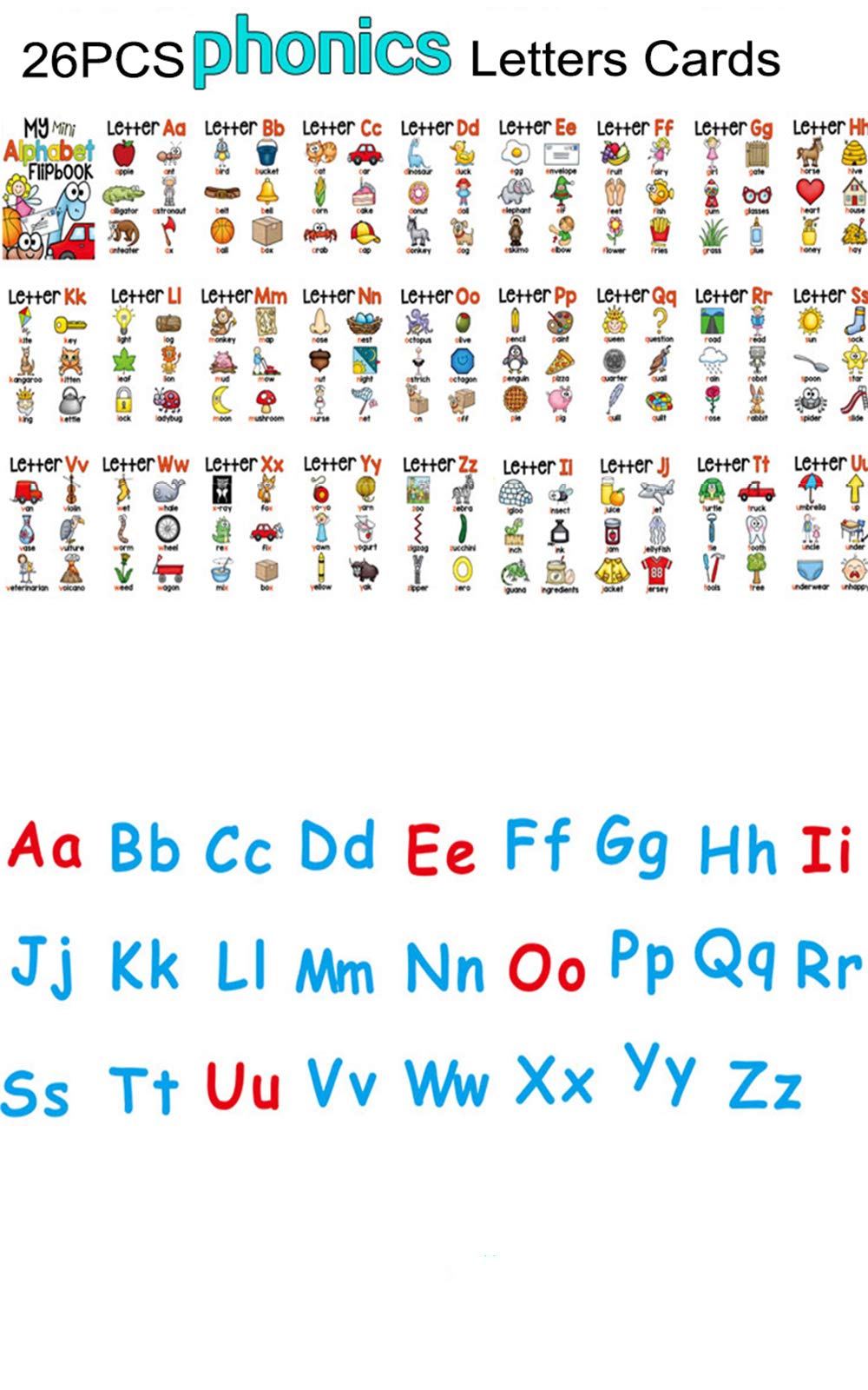 Fogeal ABC Flash Cards – 26-Piece Set for Preschoolers