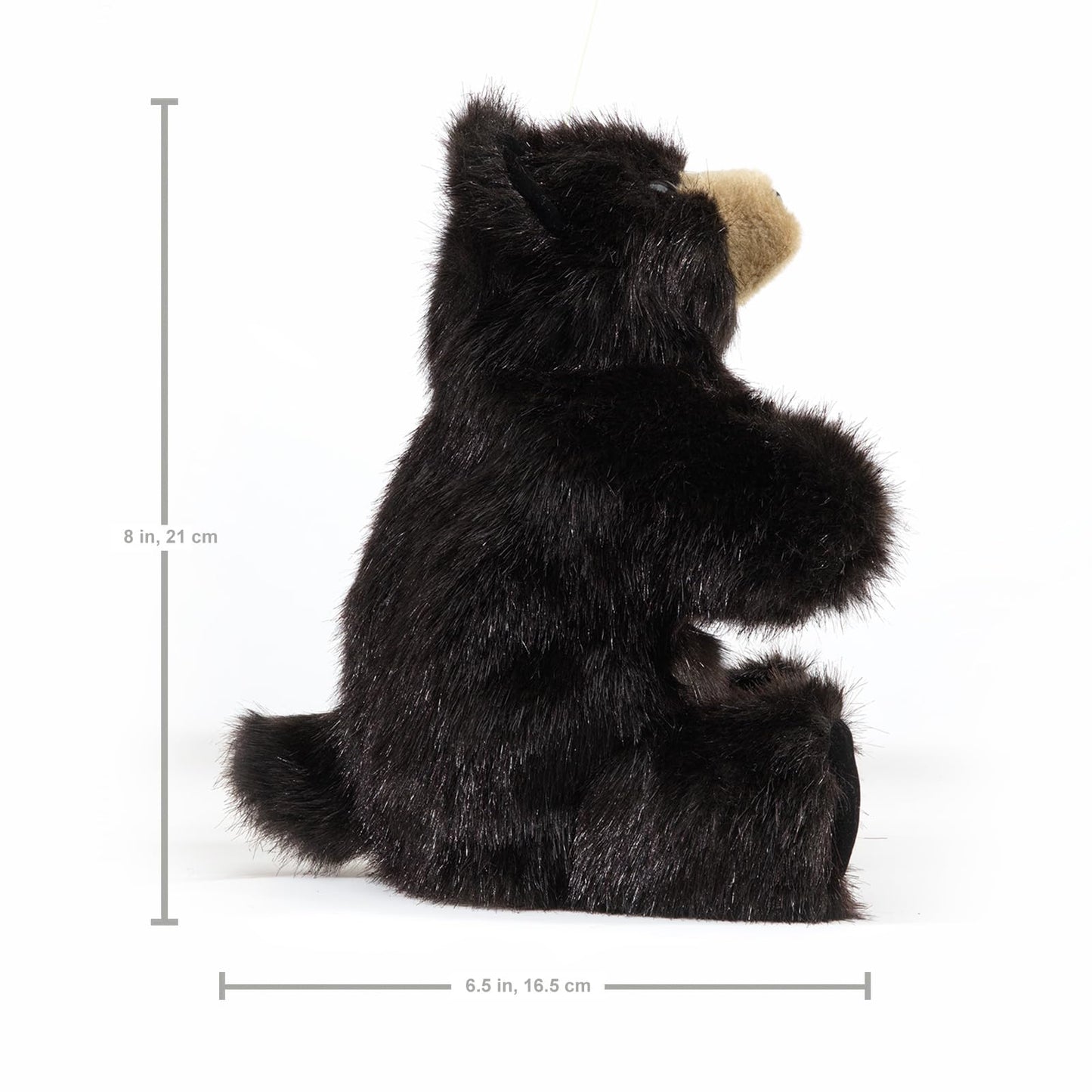 Folkmanis Baby Black Bear Hand Puppet – Plush Storytelling Puppet