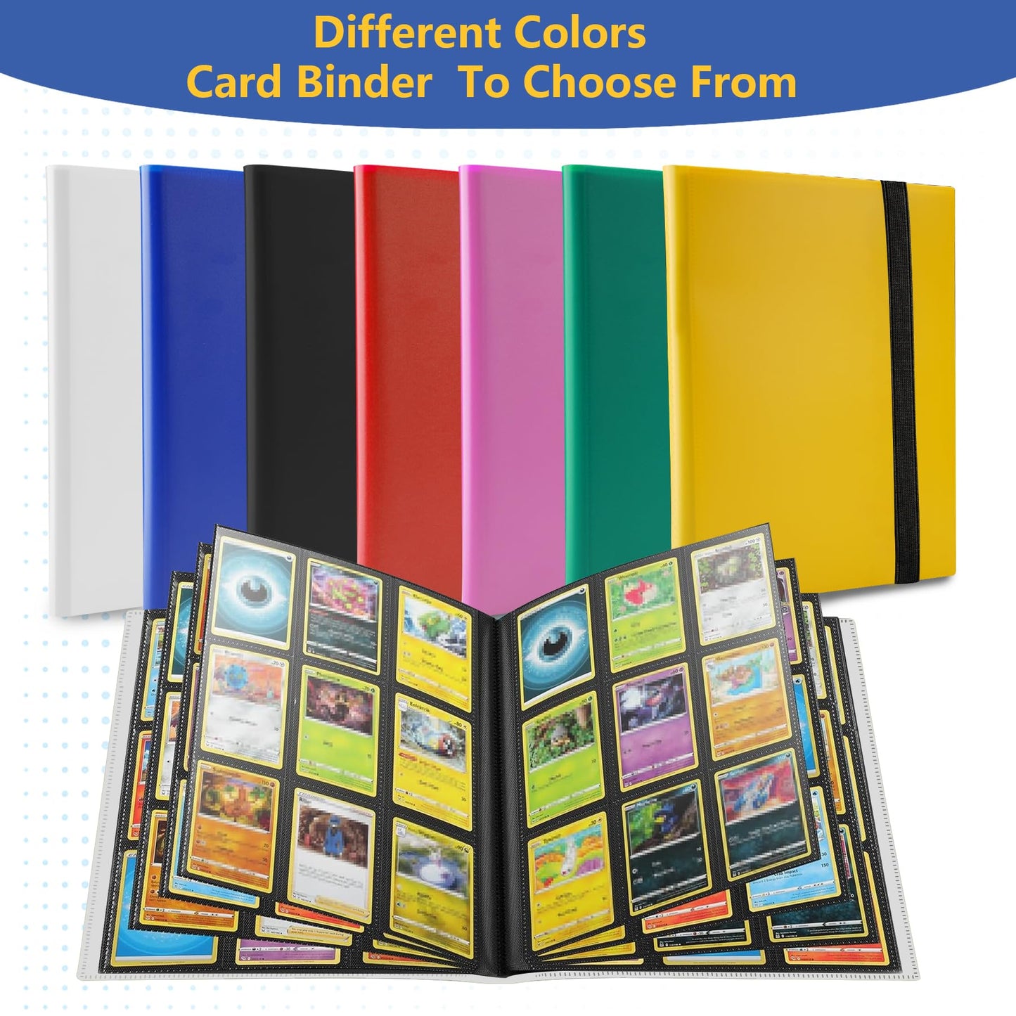 Fonwill Card Binder – Premium 360-Card Side-Loading Album for MTG, TCG, and Sports Cards