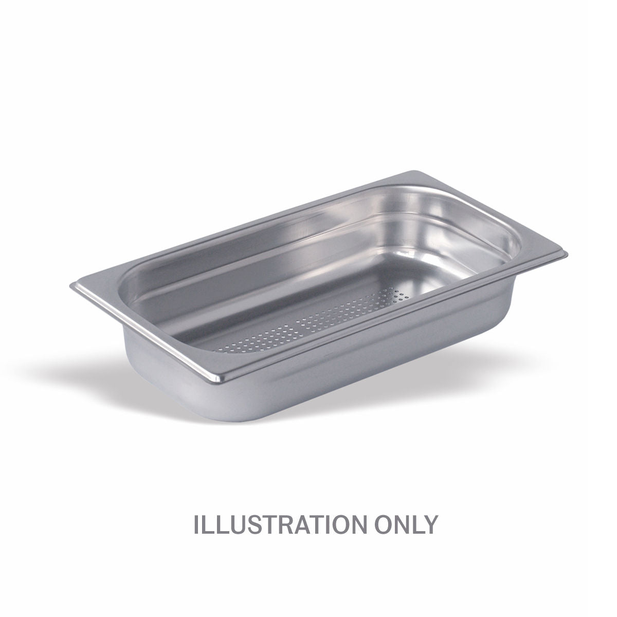 100mm Deep 1/3 Stainless Steel Perforated Gastronorm