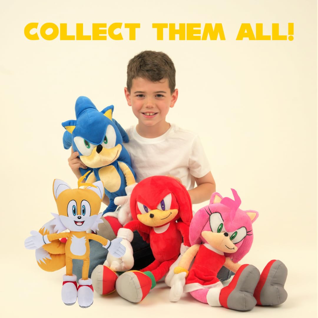 Franco Sonic Knuckles Cuddle Pillow Buddy – Ultra-Soft Plush Kids Bedding (Official Sega)