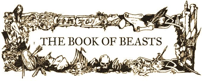 Free League Forbidden Lands: Book of Beasts – Hardcover Expansion for the RPG